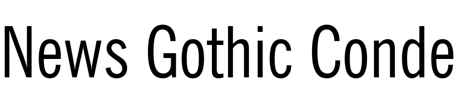 News Gothic Condensed BT Font Download Free